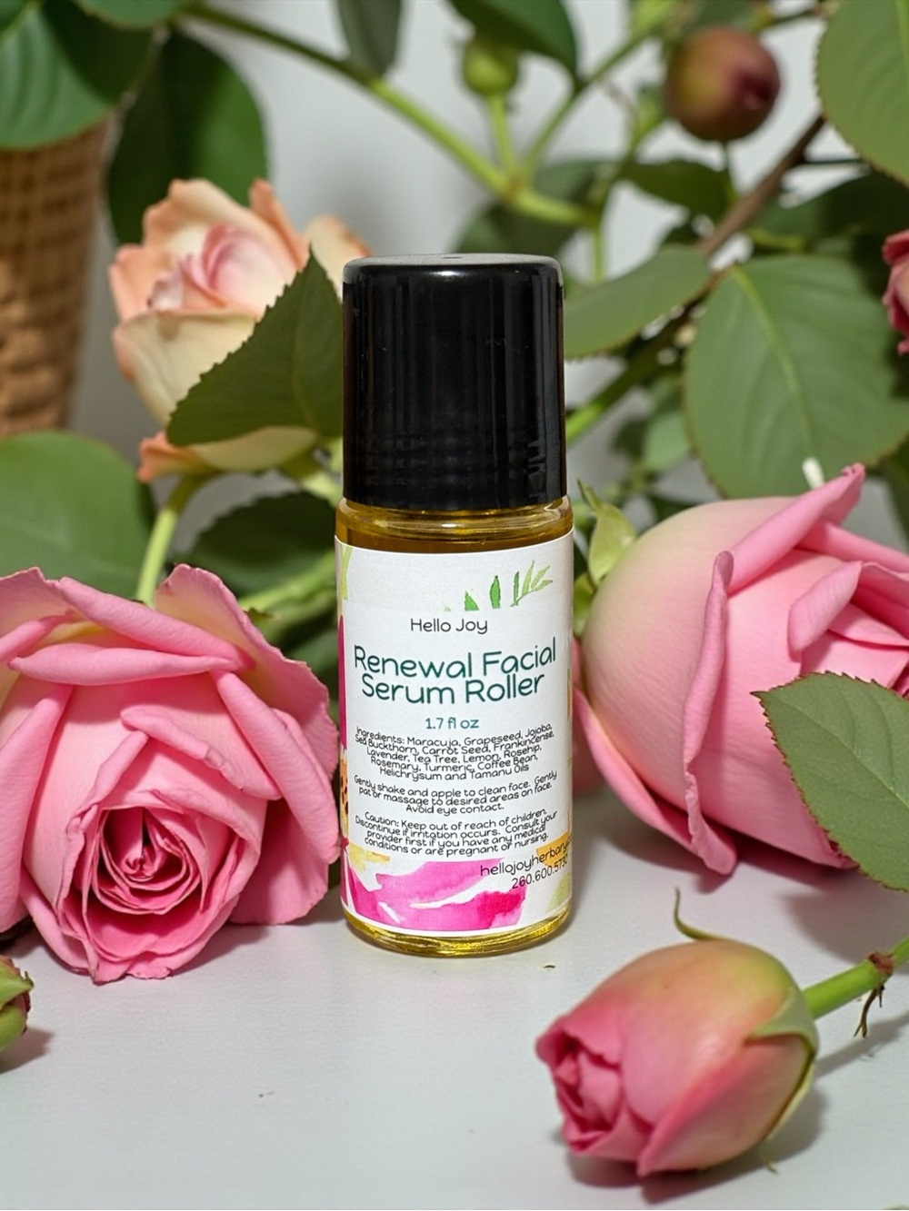 Renewal Facial Serum Roller - Pink & Gold